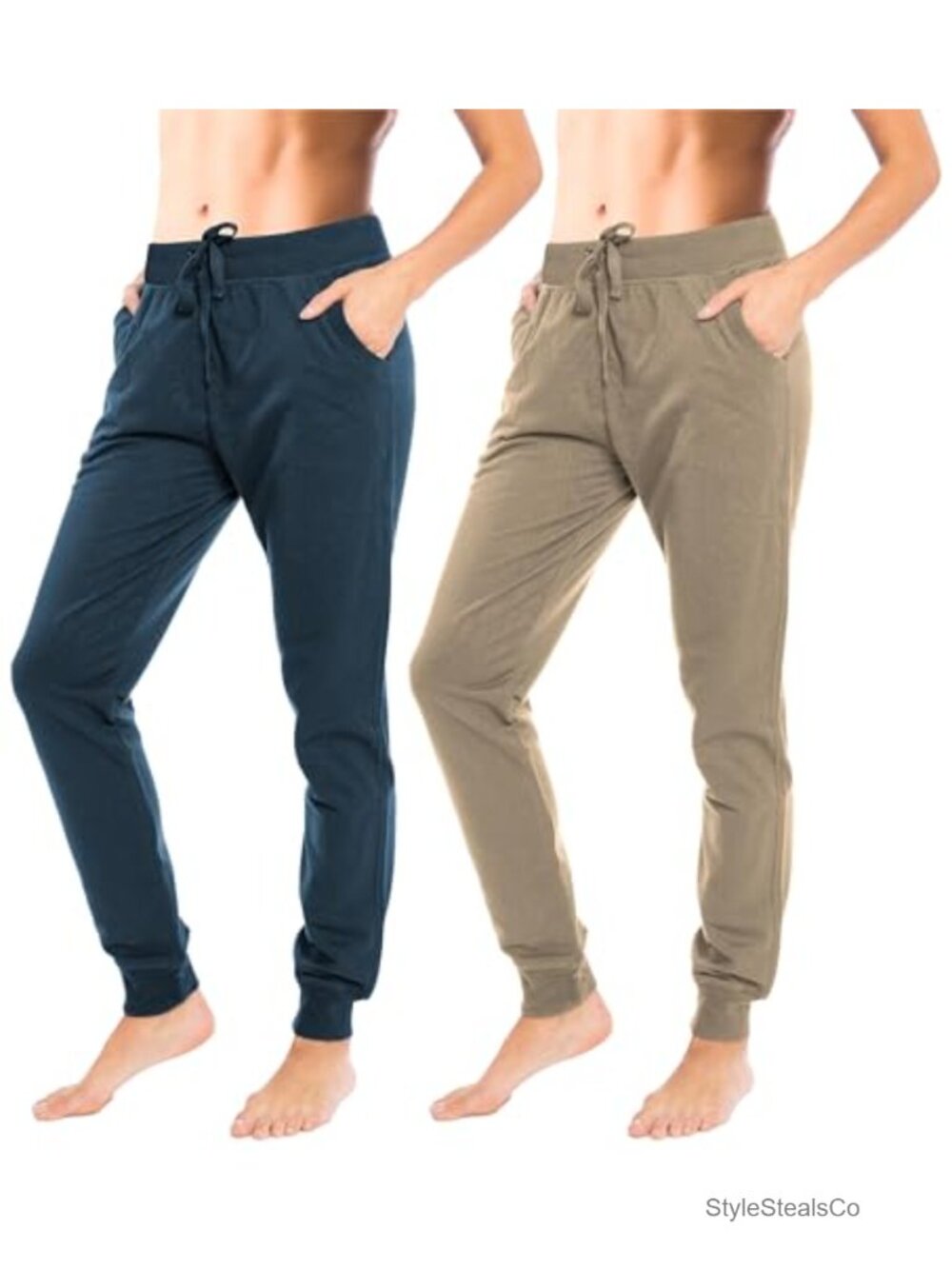 Drawstring Jogger Sweatpants Cotton Blend Relaxed Fit Activewear